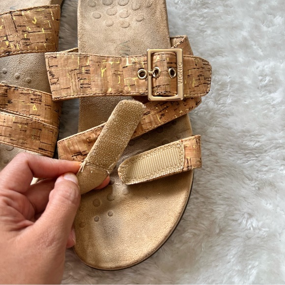 Vionic Orthaheel Technology Adjustable Slide Sandals Sz 9 - Picture 4 of 16
